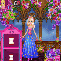 Barbie floral princess dress-up - lányos játék