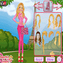 Barbie visits Paris - dress-up game