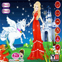 Barbie with Pegasus - dress-up game