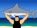 Shark lifting - cápás játék