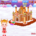 Baby Hazel gingerbread house - Christmas game