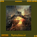 Tank destroyer puzzle - katonás játék