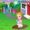 Baby Hazel pet care - rabbit game