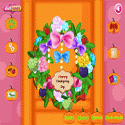 Thanksgiving wreath - decorate game